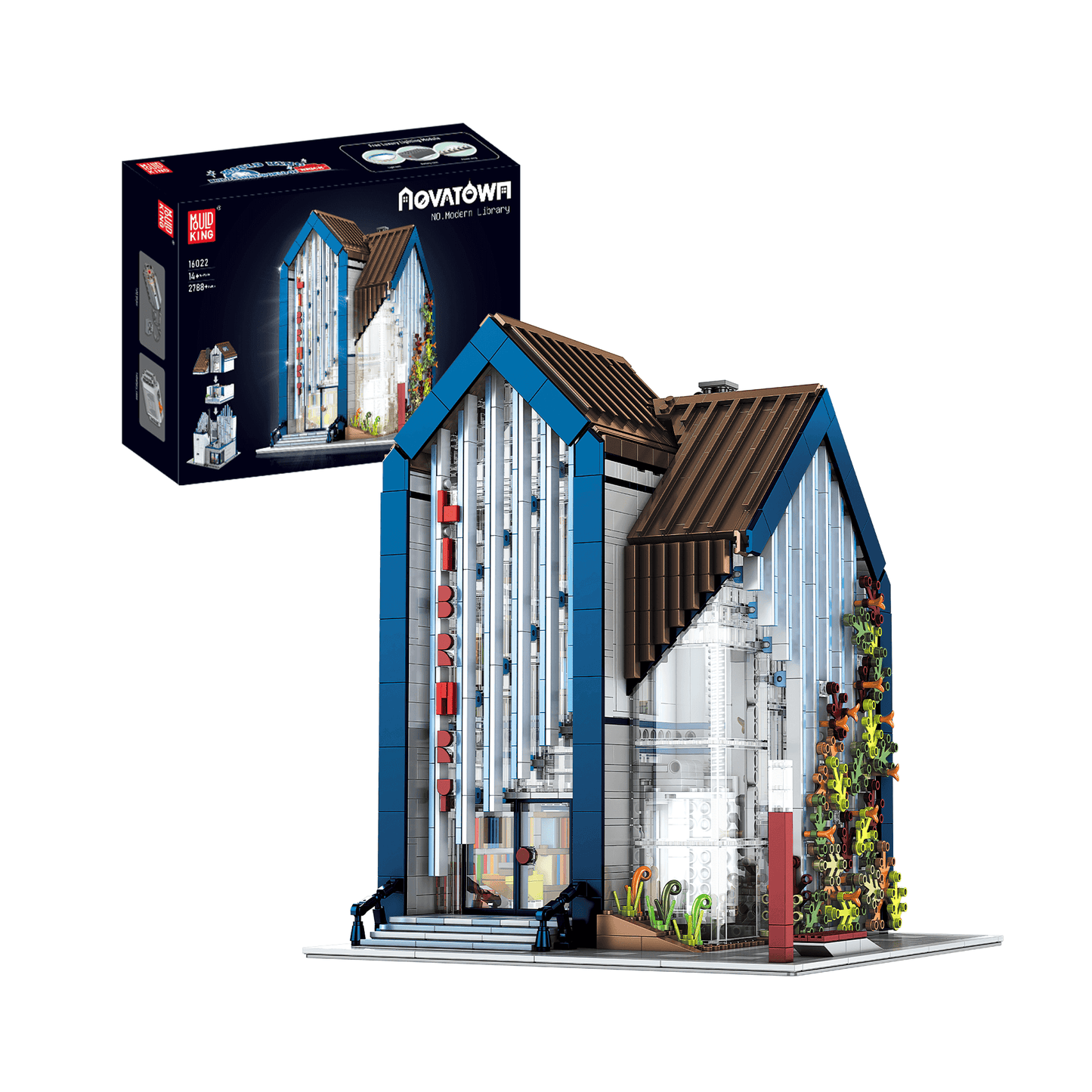 Mould King 16022 Modern Library Building Set | 2,788 PCS