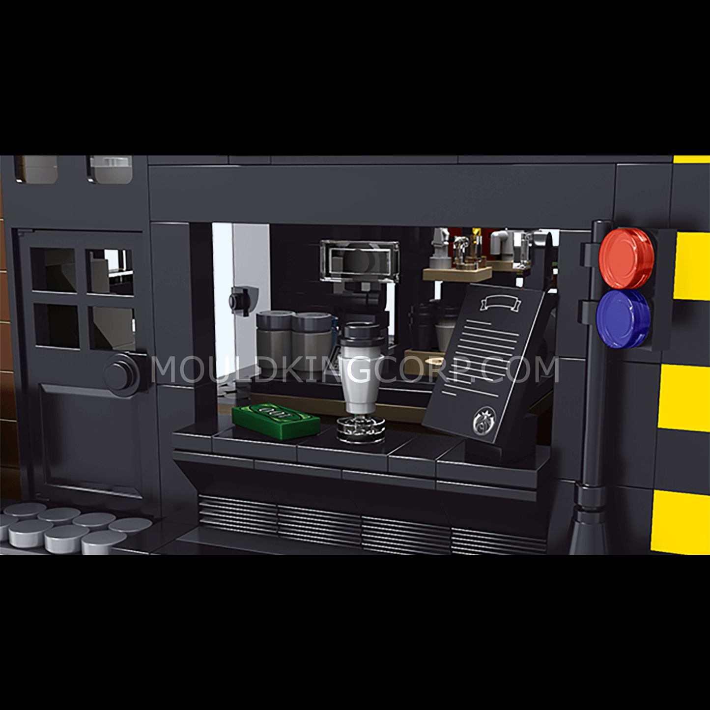 Mould King 16036 Modern Coffee Shop MOC Building Set | 2,728 PCS