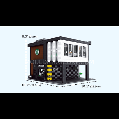 Mould King 16036 Modern Coffee Shop MOC Building Set | 2,728 PCS