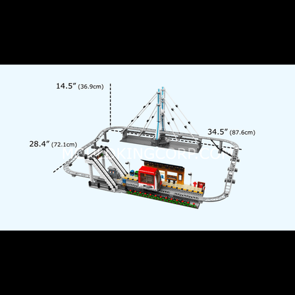 Mould King 16052 Motorised Monorail Building Set | 1,488 Pcs