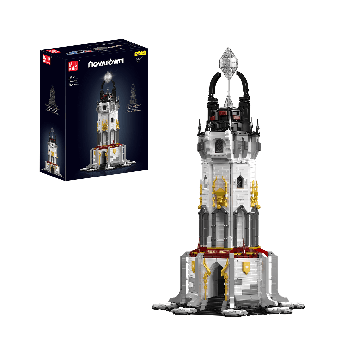 Mould King 16055 Medieval Lighthouse Building Set | 2,199 Pcs