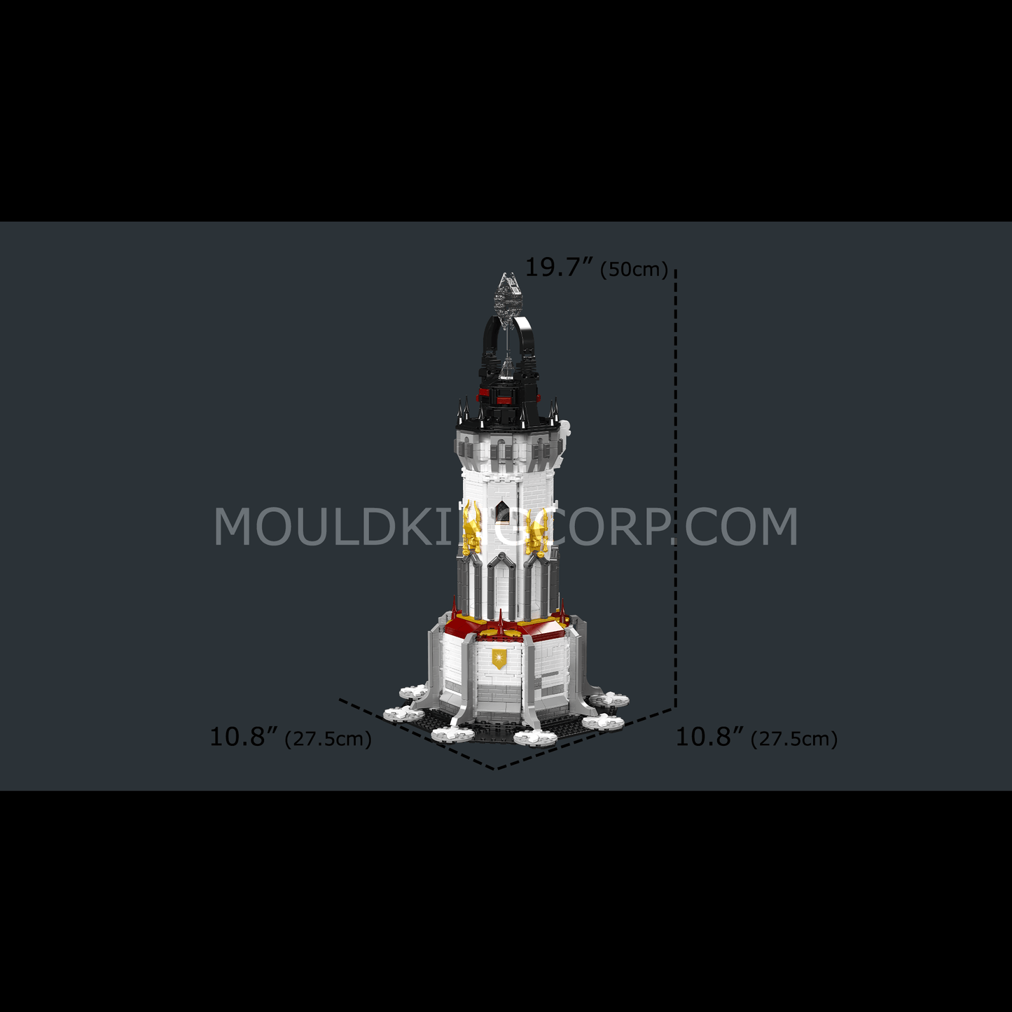 Mould King 16055 Medieval Lighthouse Building Set | 2,199 Pcs