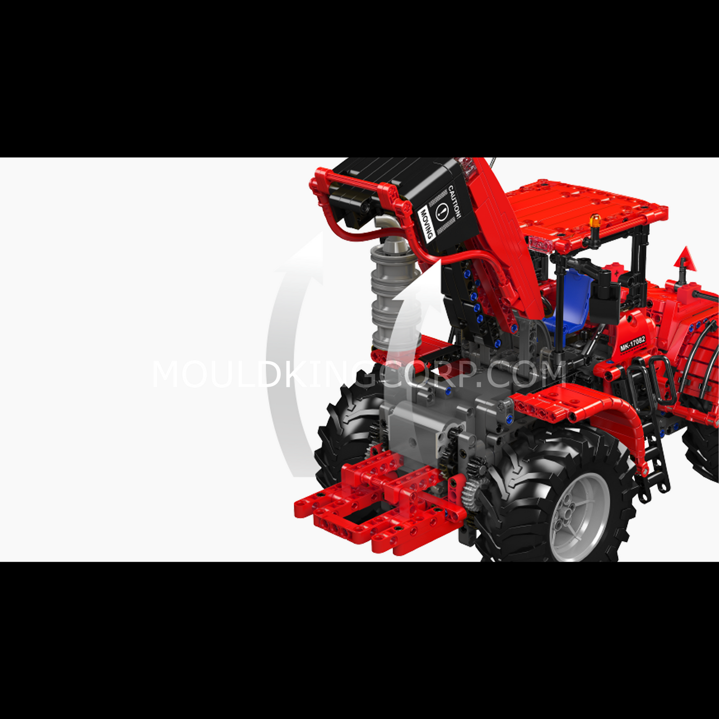 Mould King 17081/17082 Challenger Articulated Tractor Building Set | 1,300 Pcs