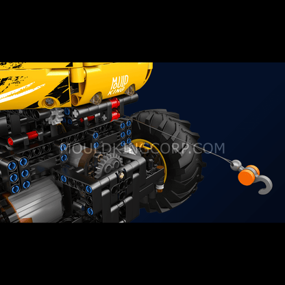 Mould King 18031 Remote Control Yellow Firefox Climb Car Building Set | 1,962 PCS