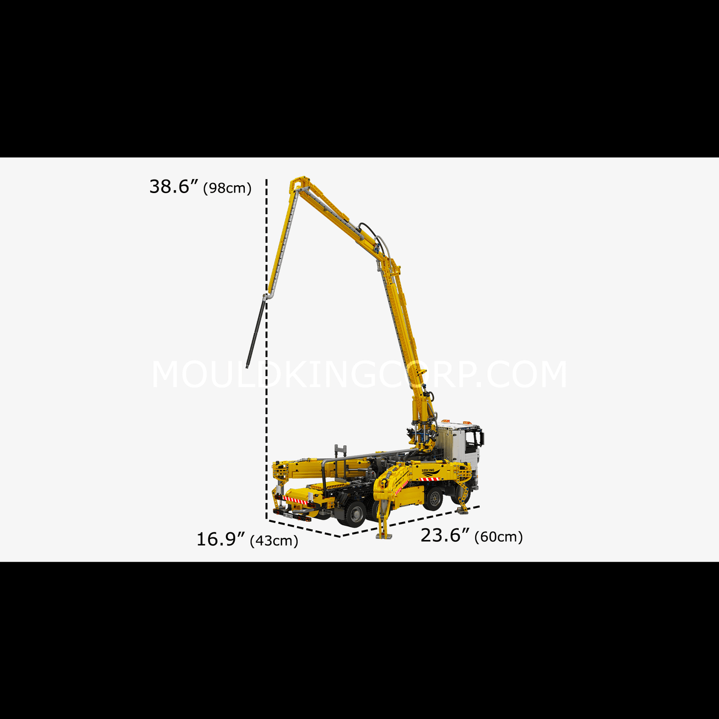 MOULD KING 19003 RC Pneumatic Concrete Truck Building Set | 4,368 PCS