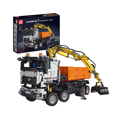 Mould King 19007 2-in-1 RC Excavator & Dump Truck Building Set | 2,970 PCS