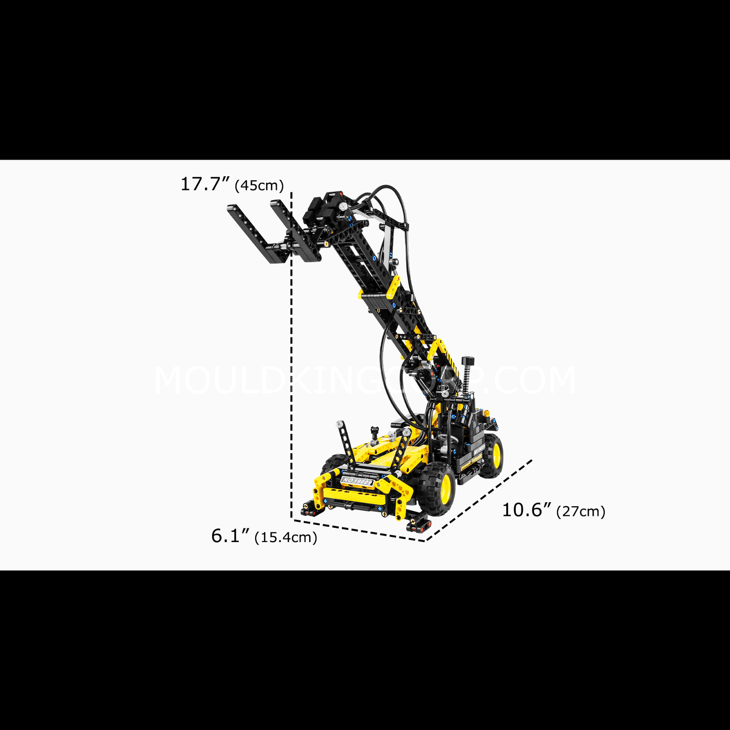MOULD KING 19009 Pneumatic Forklift Building Toy Set | 803 PCS