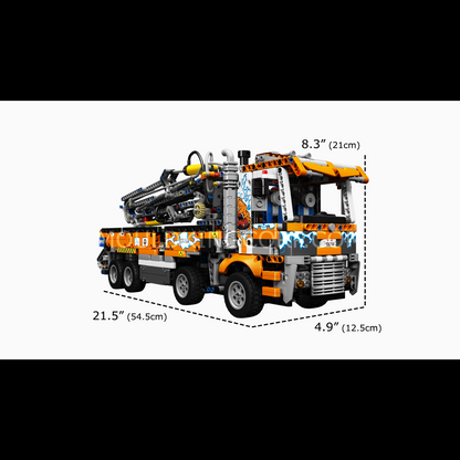 Mould King 19014 Pneumatic Concrete Pump Truck | 2,132 PCS