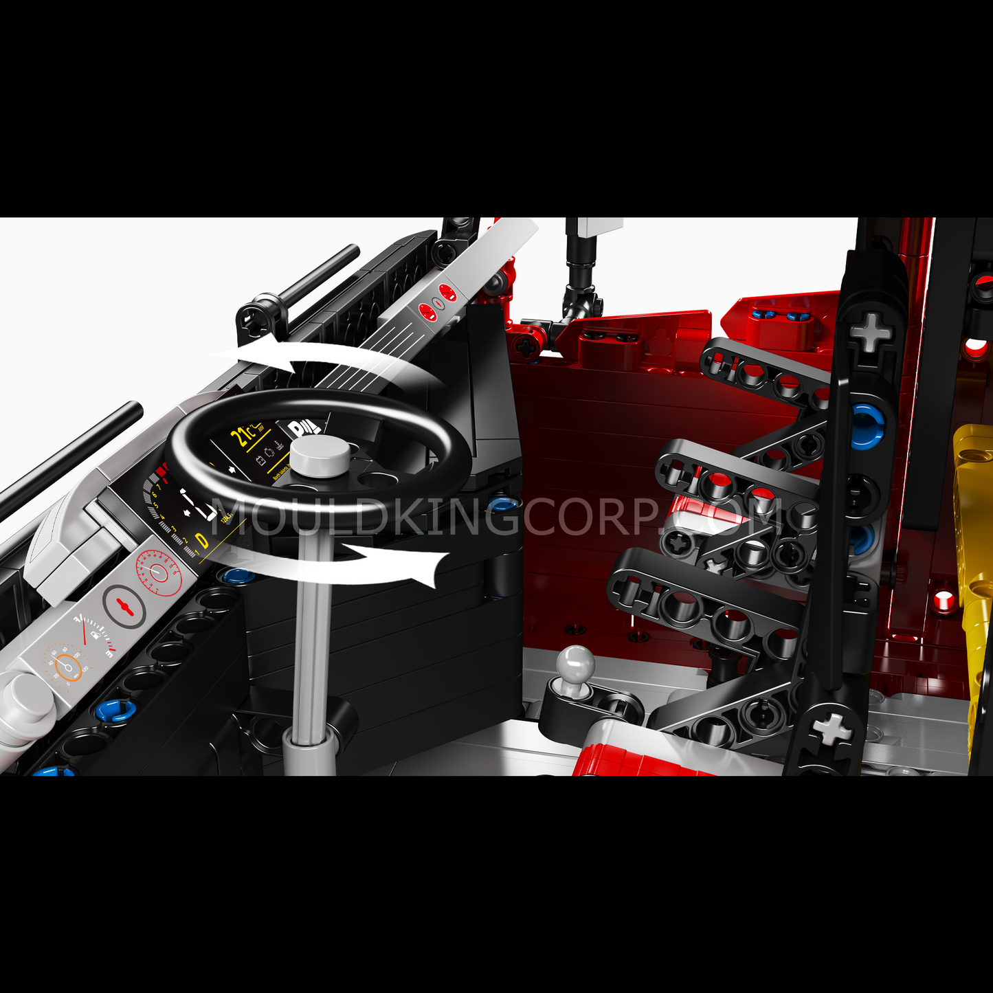 Mould King 19015 FH16 Remote Controlled Pneumatic Tractor Truck Building Set | 4,608 Pcs
