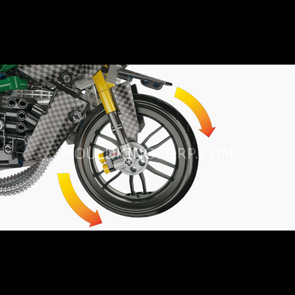 Mould King 23002 HZ-R Motorcycle Model Building Set | 656 Pcs