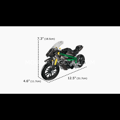 Mould King 23002 HZ-R Motorcycle Model Building Set | 656 Pcs