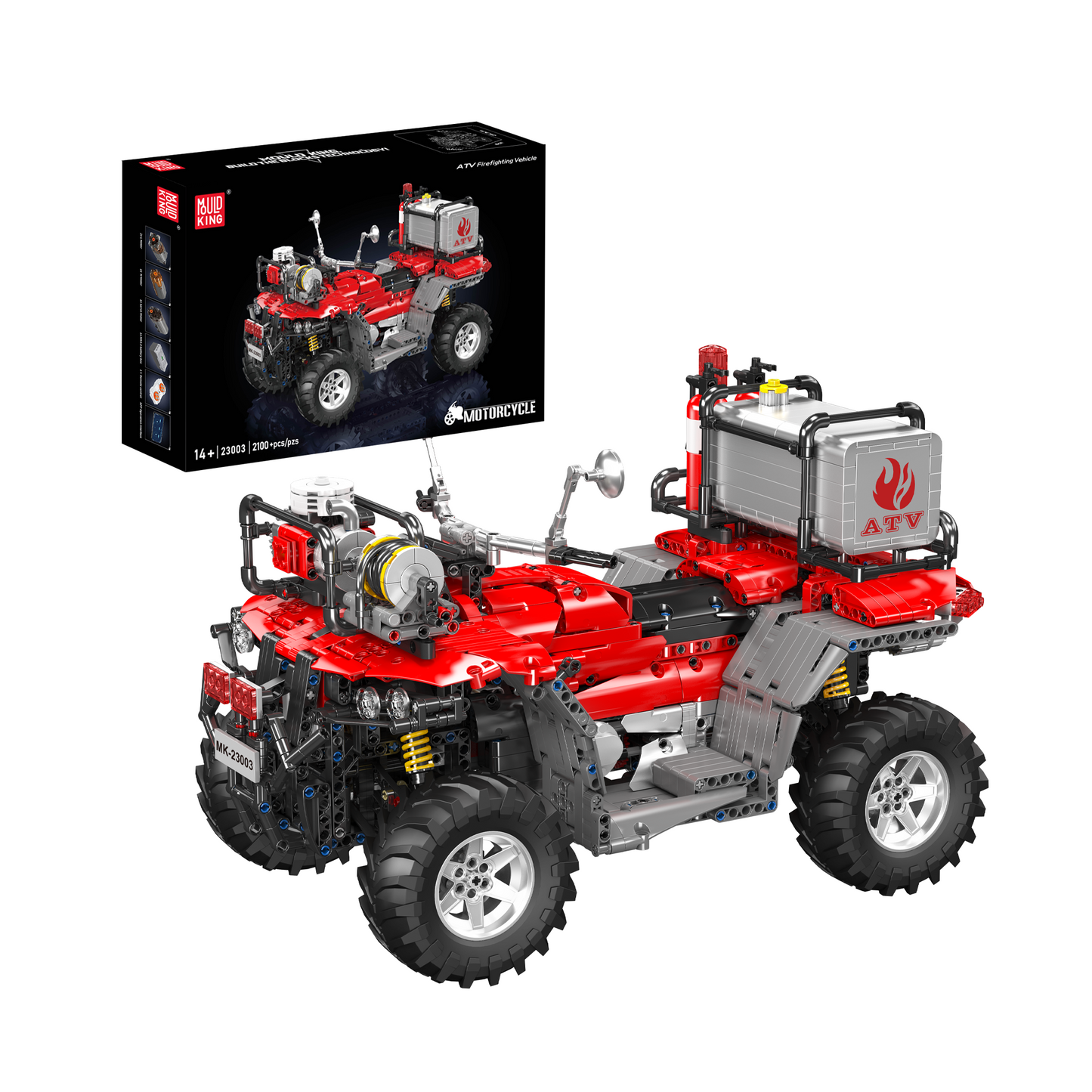 Mould King 23003 ATV Firefighting Rescue Vehicle Building Set | 2,100 Pcs