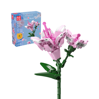Mould King 24002 Rhododendron Flower Building Set | 132 PCS
