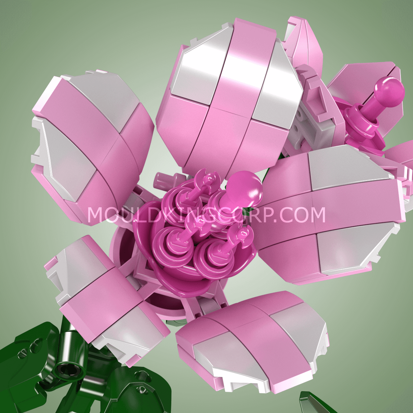 Mould King 24002 Rhododendron Flower Building Set | 132 PCS