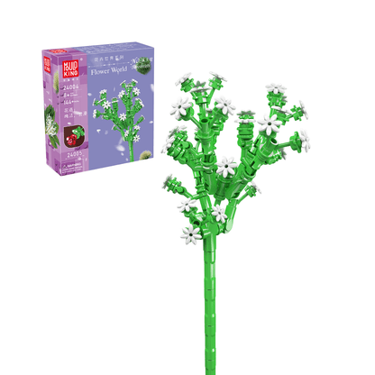 Mould King 24004 Babysbreath Flower Decor Building Set | 144 PCS