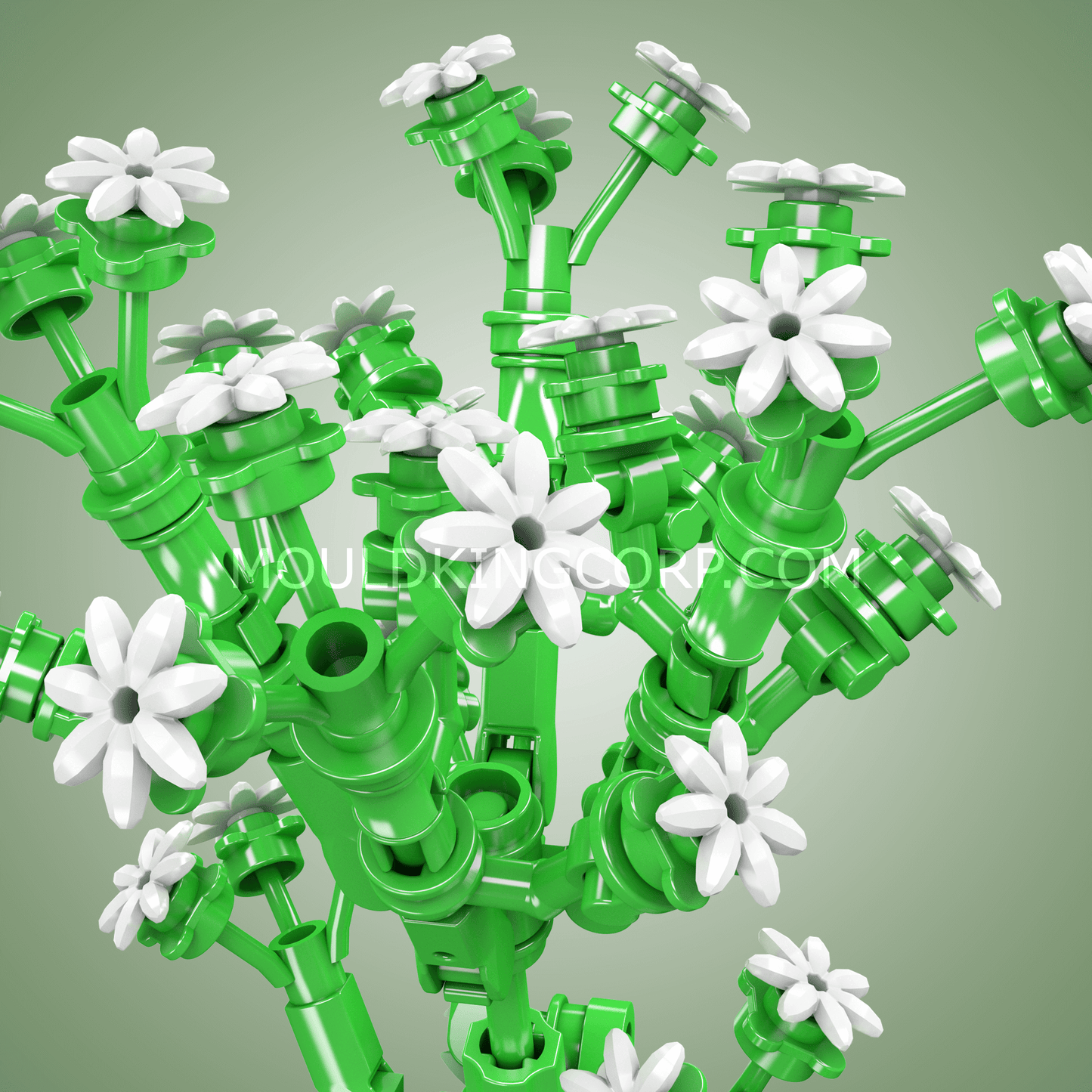 Mould King 24004 Babysbreath Flower Decor Building Set | 144 PCS