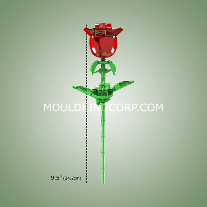 Mould King 24005 Rose Artificial Decor Plant Building Set | 131 PCS