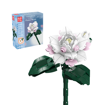 Mould King 24007 Camellia Flower Decor Building Set | 127 PCS
