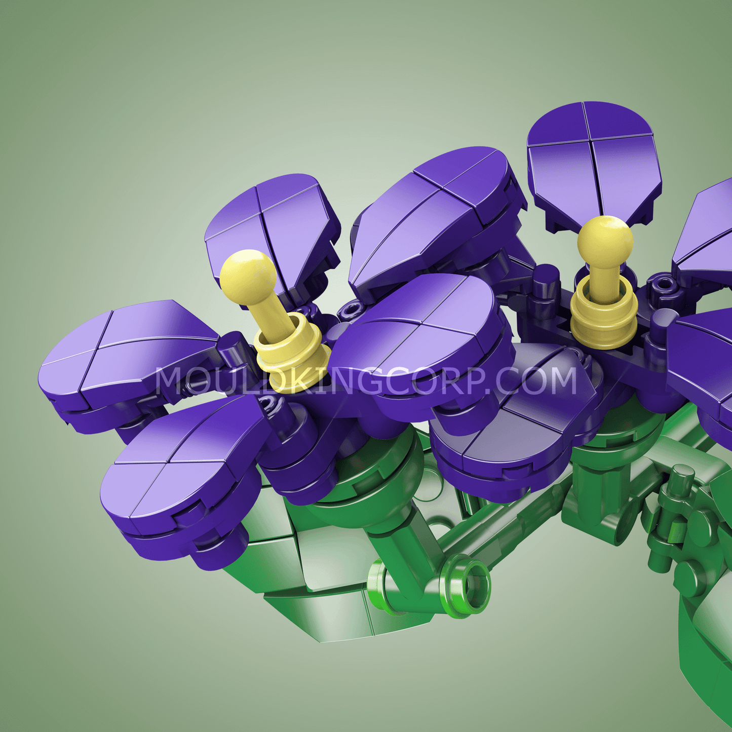 Mould King 24014 Violets Flower Artifical Building Set | 145 PCS