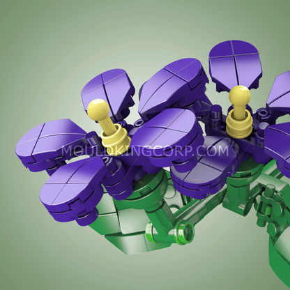 Mould King 24014 Violets Flower Artifical Building Set | 145 PCS