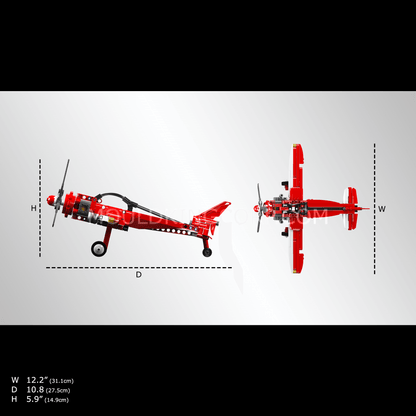 Mould King 24023 Racing Plane Building Toy Set | 252 PCS