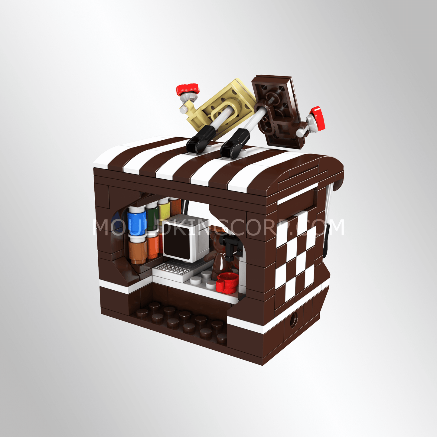 Mould King 24027 Chocolate Shop Building Toy Set | 255 Pcs