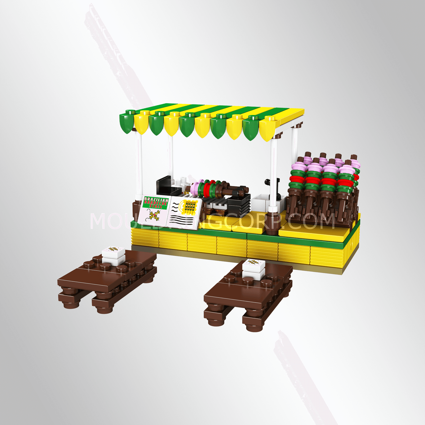 Mould King 24030 Skewer Stand Building Toy Set | 243 Pcs