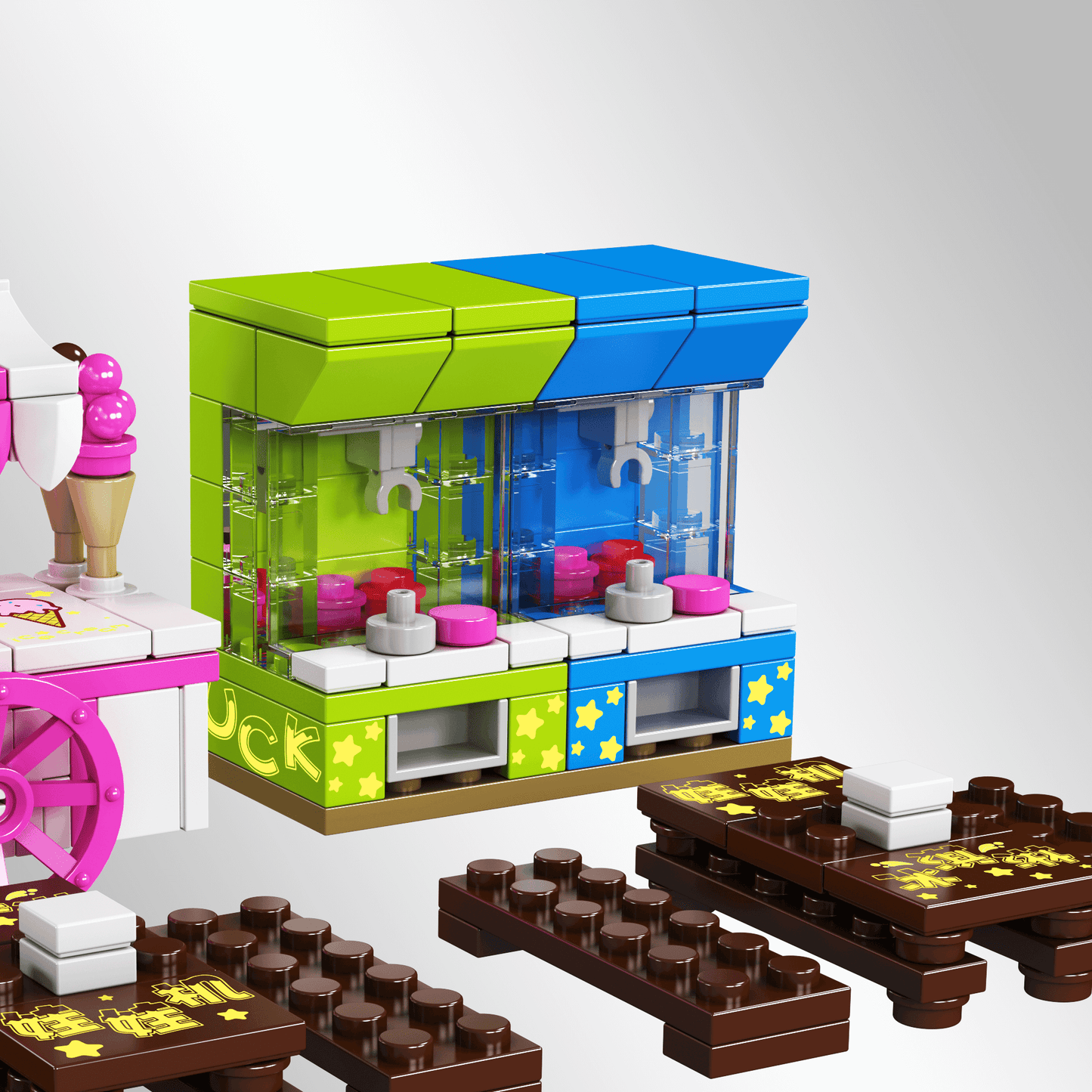 Mould King 24033 Ice Scream Truck & Claw Machine Building Set | 269 Pcs