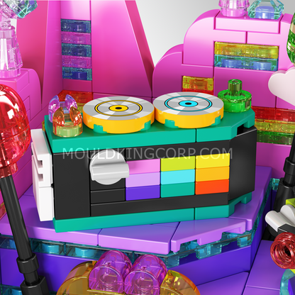 Mould King 24043 Electronic Music Stage Building Set | 369 Pcs