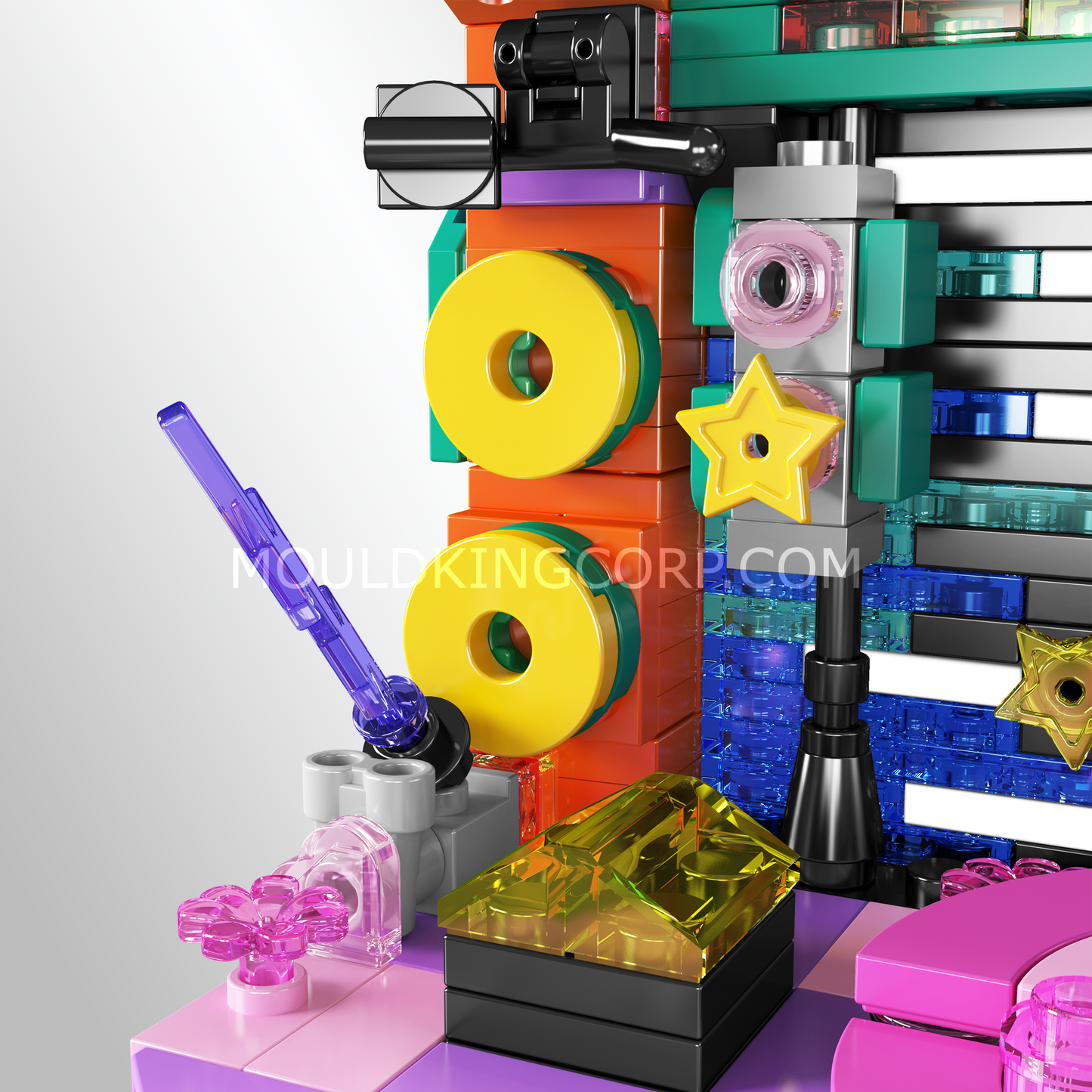 Mould King 24044 Music Recording Studio Building Set | 498 Pcs