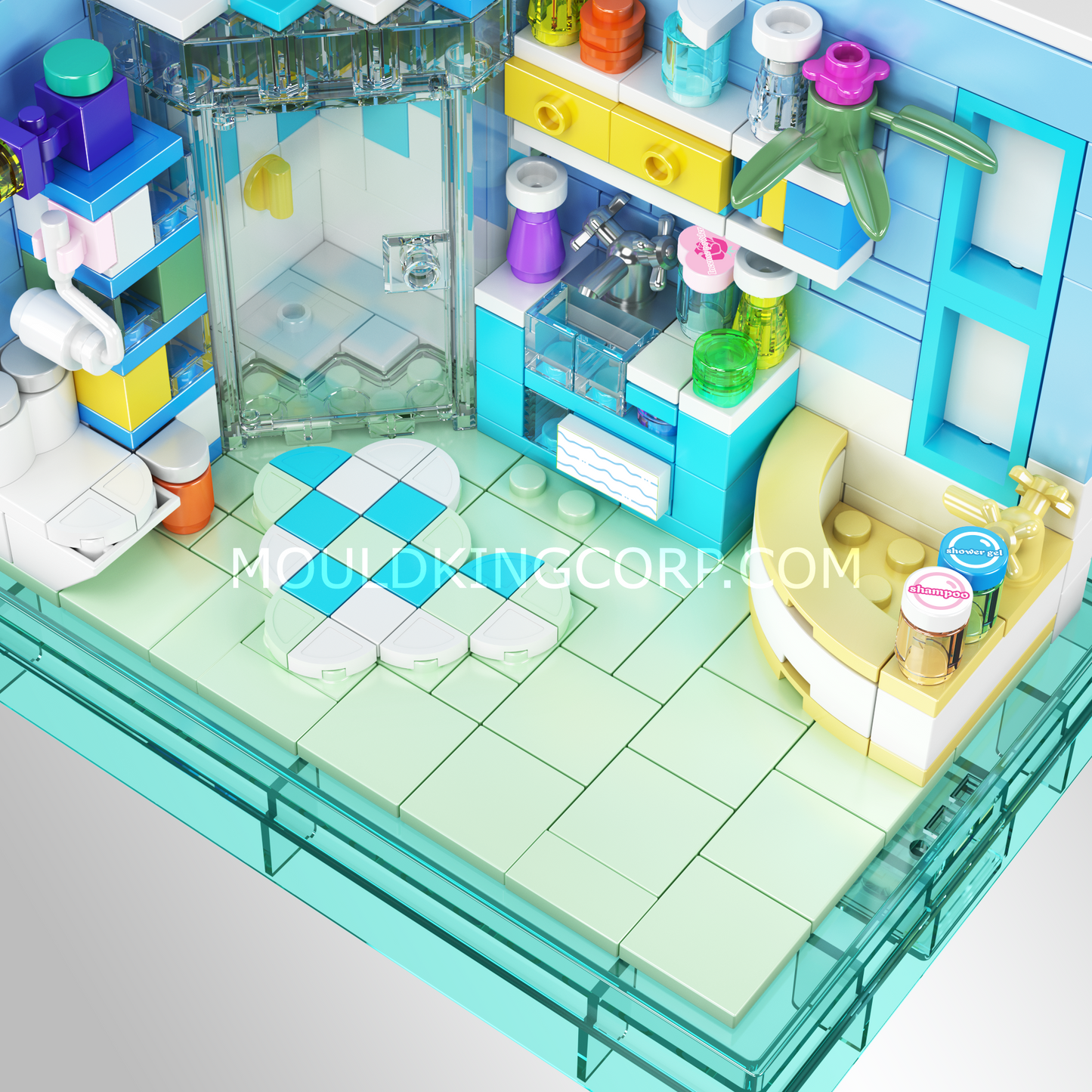 Mould King 24057 HOME Bathroom Building Set | 312 Pcs