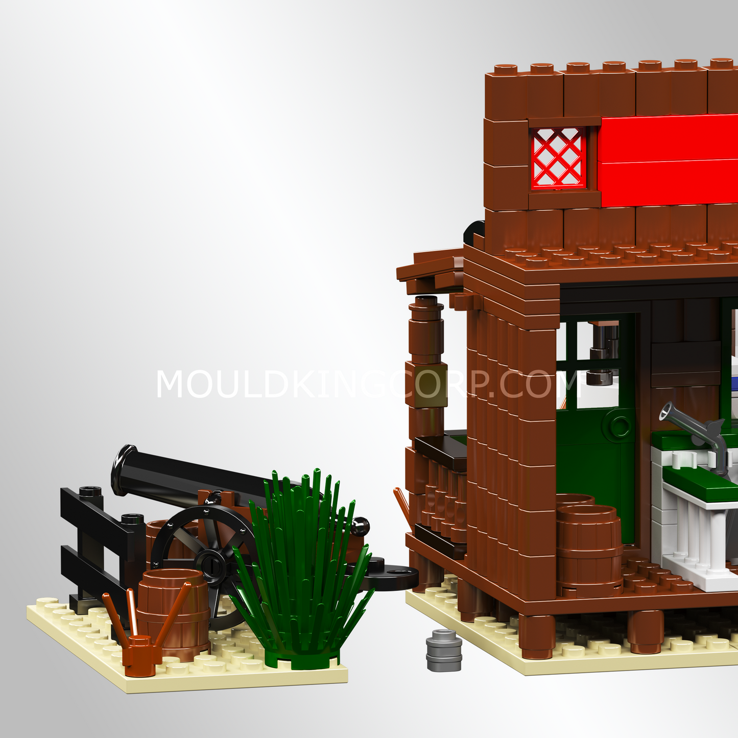 Mould King 24062 Wild West Bank Heist Scene Building Set | 693 Pcs