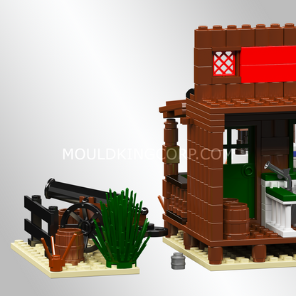 Mould King 24062 Wild West Bank Heist Scene Building Set | 693 Pcs