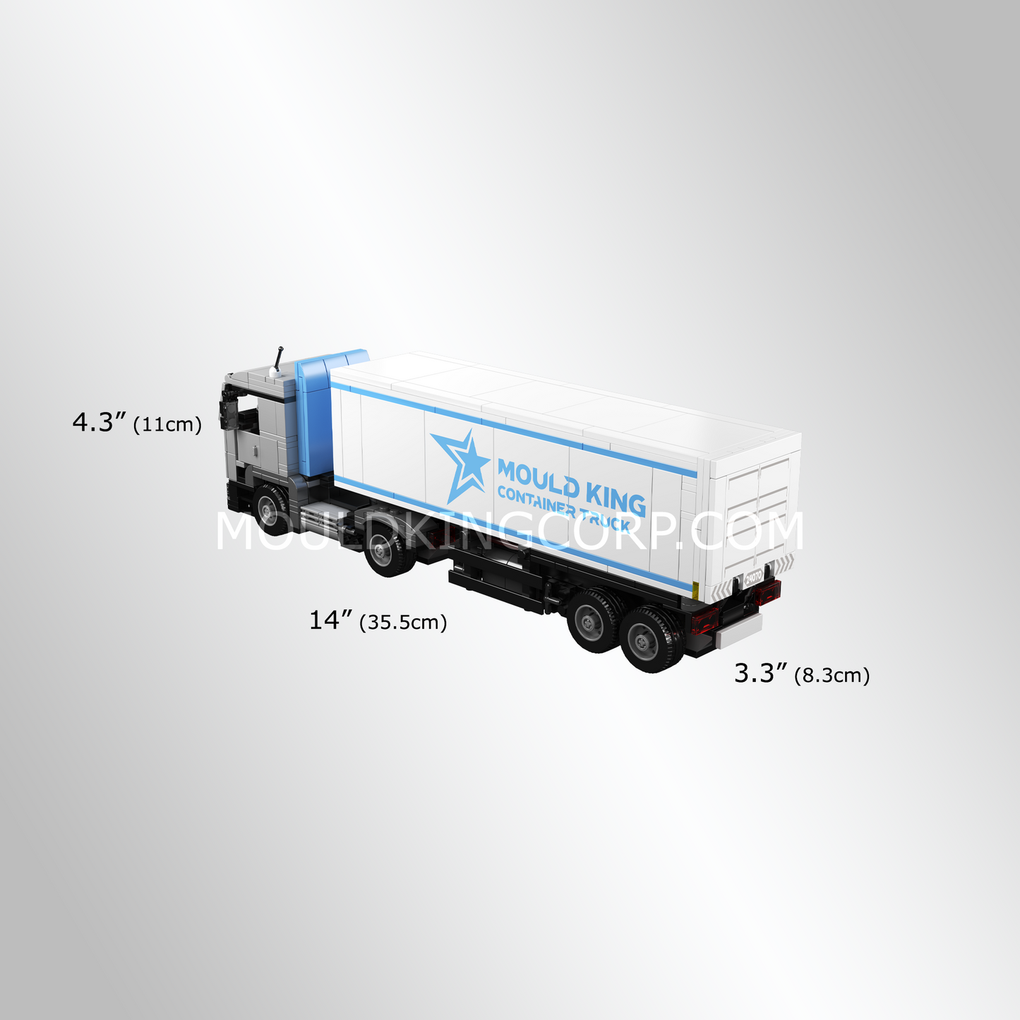 Mould King 24070 Container Truck Building Set | 548 Pcs