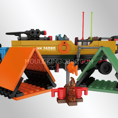 Mould King 24080 Fishing Boat Trailer Building Set | 872 Pcs