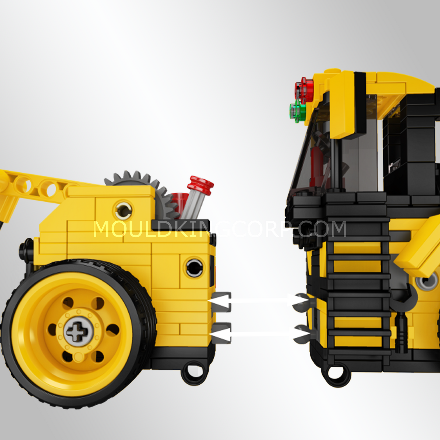 Mould King 24083 Wheel Loader Construction Vehicle Building Set | 456 Pcs