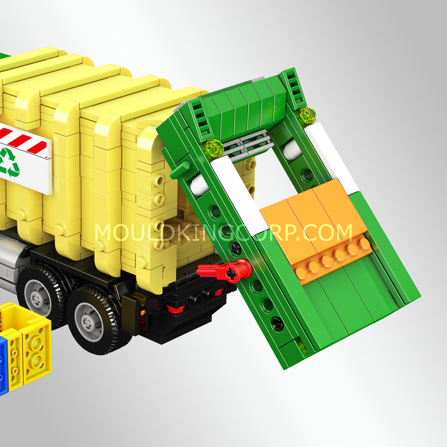 Mould King 24088 Eco-Friendly Garbage Truck Building Set | 646 Pcs