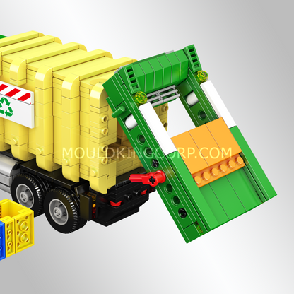 Mould King 24088 Eco-Friendly Garbage Truck Building Set | 646 Pcs