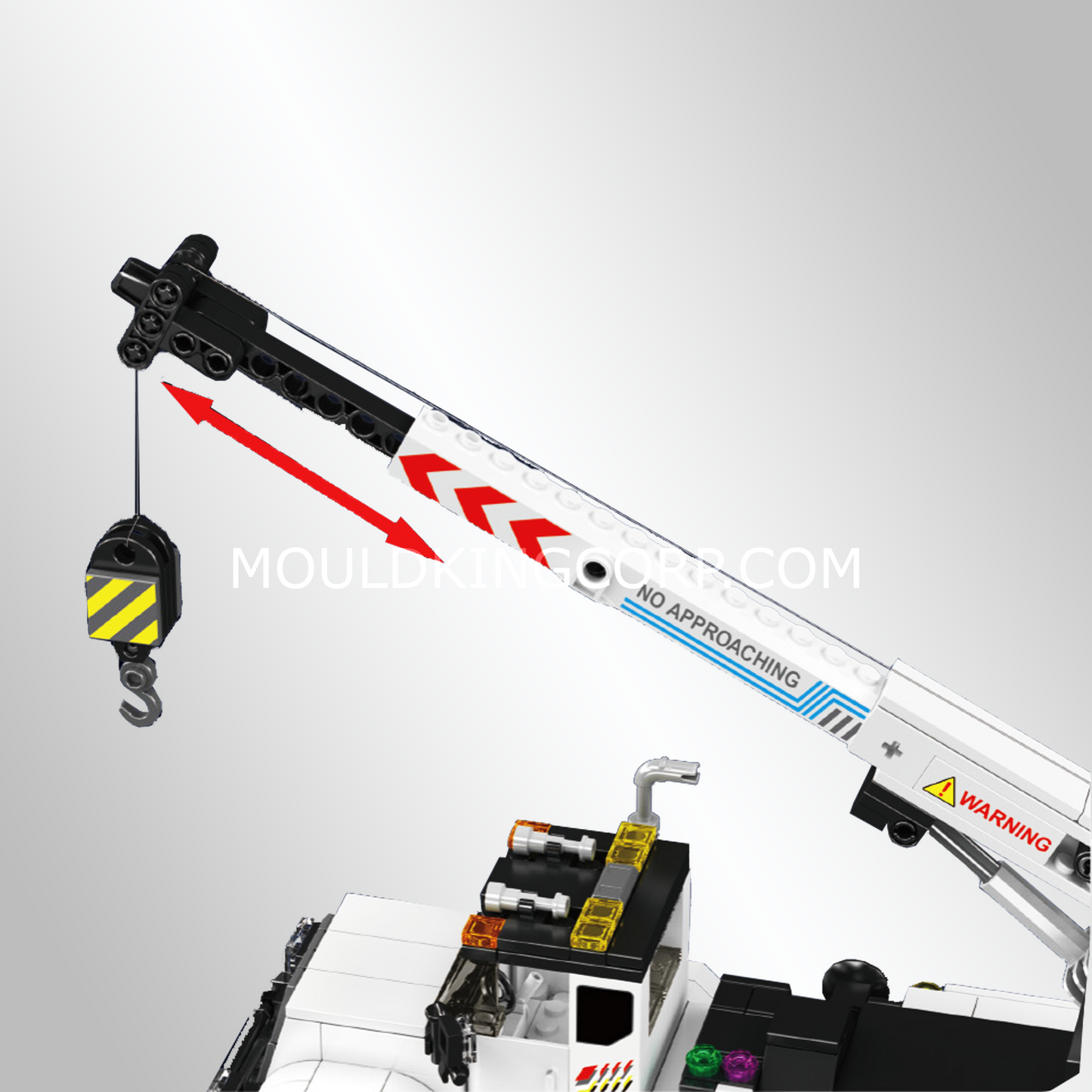 Mould King 24092 Service Crane Truck Building Set | 670 Pcs