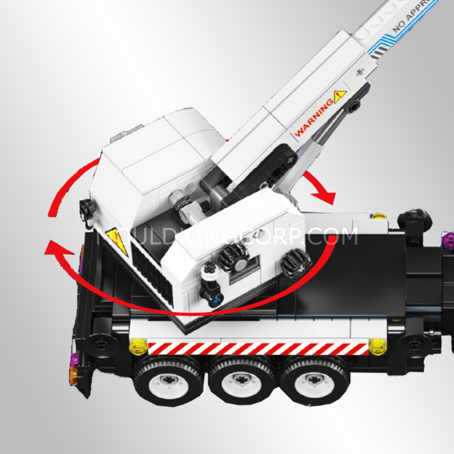 Mould King 24092 Service Crane Truck Building Set | 670 Pcs