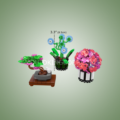 Mould King 24116 Mini Potted Plants Building Set | 211 Pcs