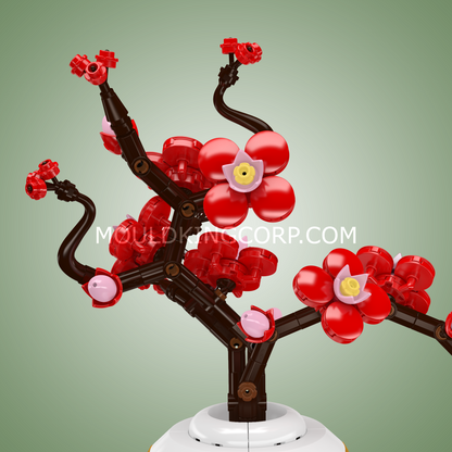Mould King 24120 Plum Blossom Botanical Building Set | 393 Pcs