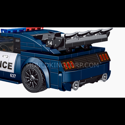 Mould King 27002 The Barricade Police Mini Sports Car Building Set | 356 PCS