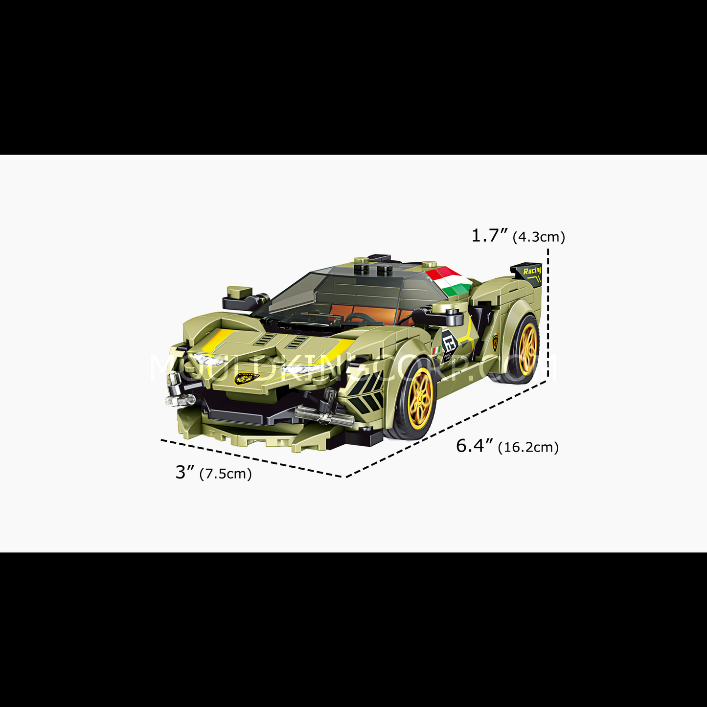 Mould King 27003 Italian Bull Sian Sports Car Model Buidling Set | 333 PCS