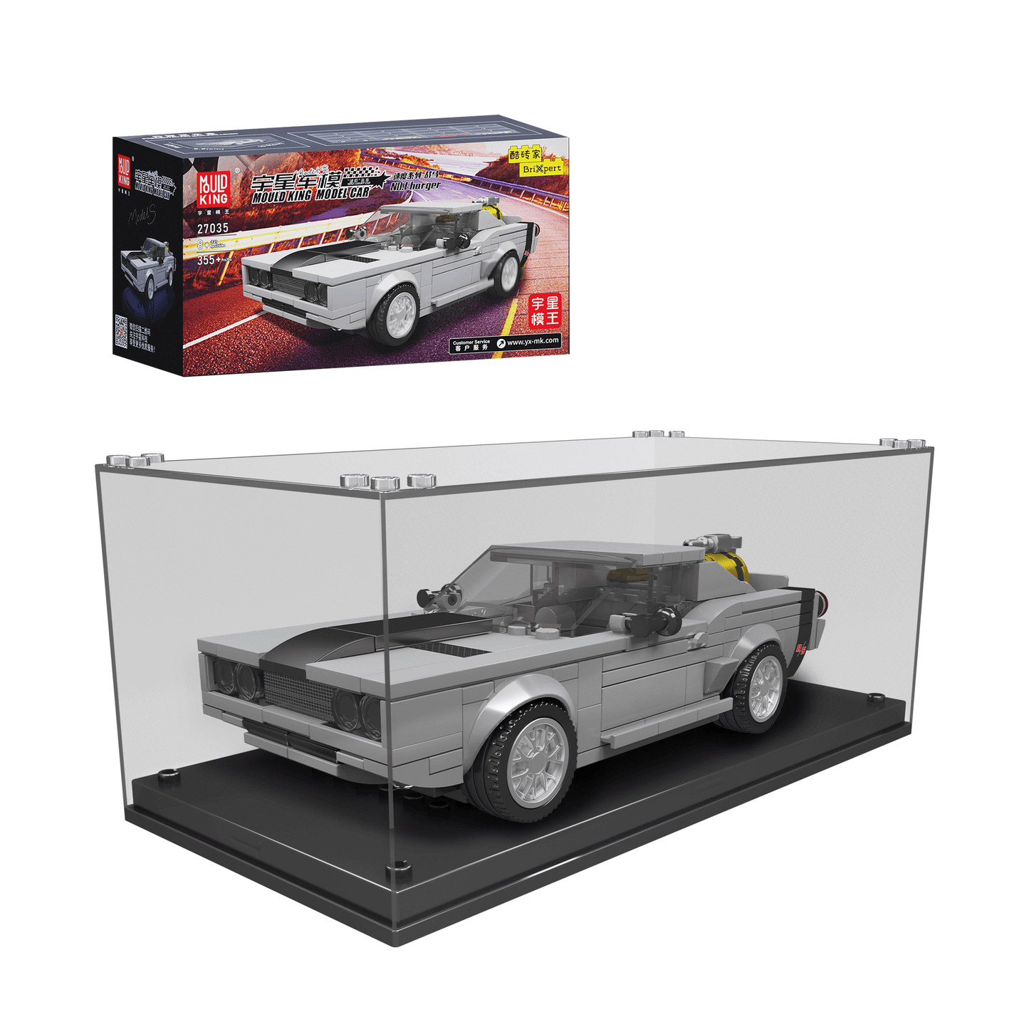 MOULD KING 27035 Charger Muscle Car Model Building Set | 355 PCS