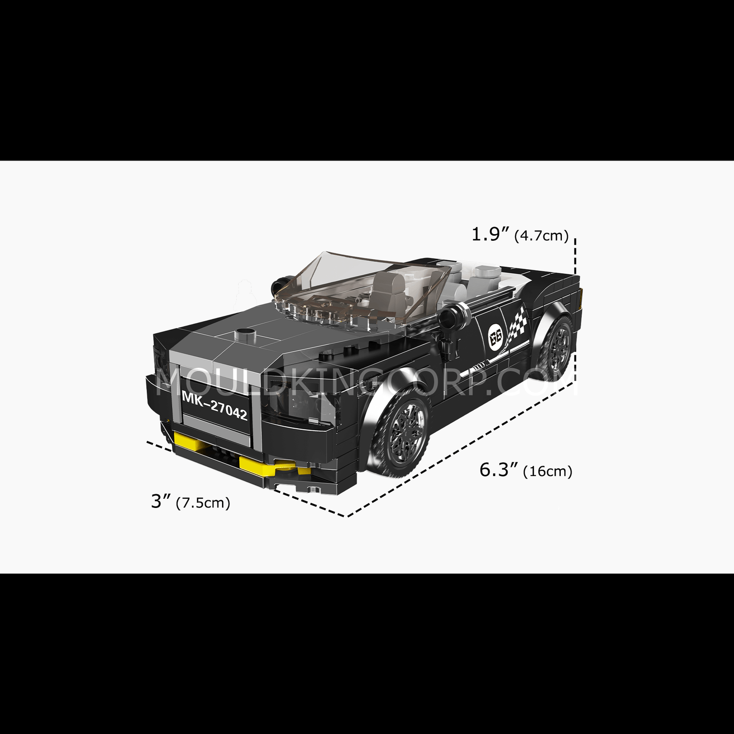MOULD KING 27042 R.R. DAWN Car Model Building Set | 385 PCS