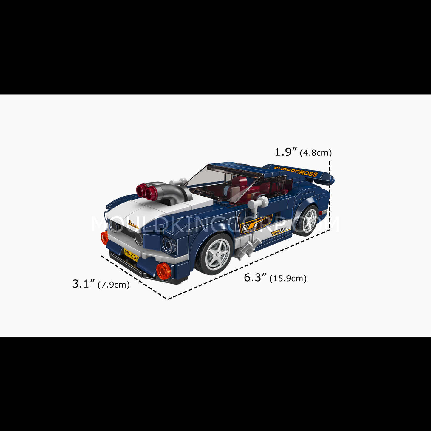 Mould King 27048 Mustang 1967 Car Model Building Set | 376 Pcs