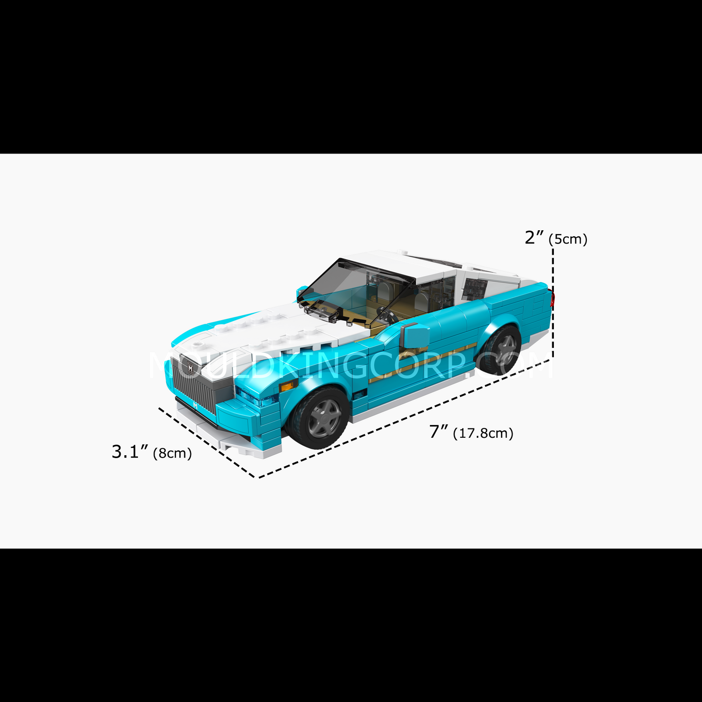 Mould King 27071 RR Black Badge Car Model Building Set | 476 Pcs