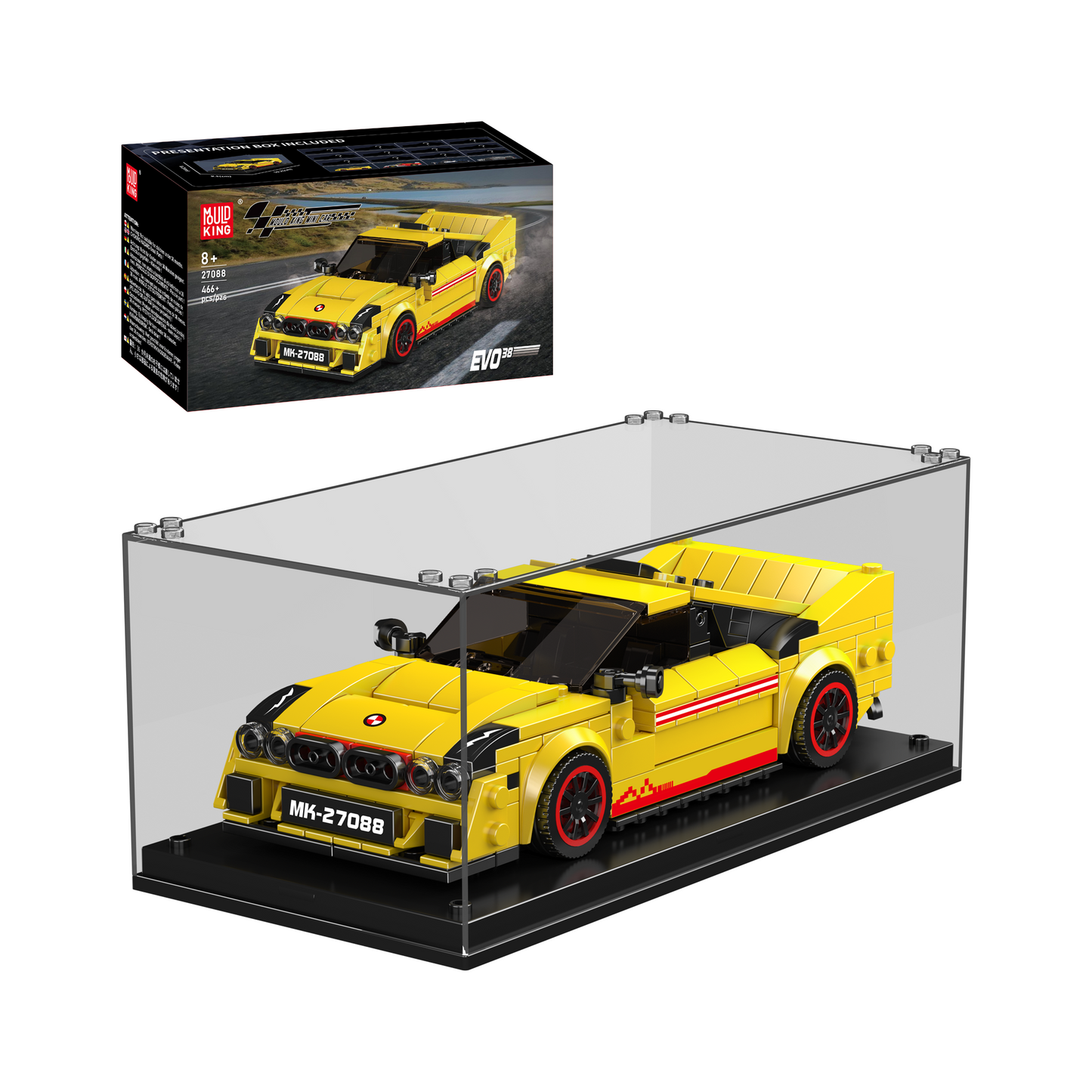 Mould King 27088 EVO38 Rally Car Model Building Set | 466 Pcs