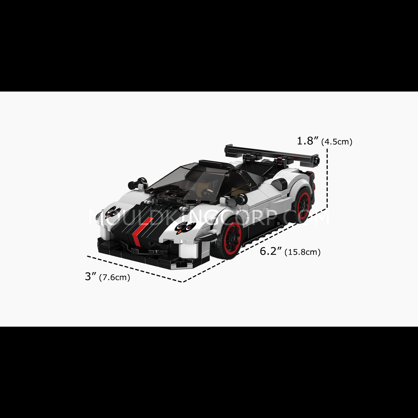 Mould King 27093 Zonda Cinque Supercar Building Set | 383 Pcs